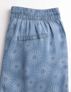 Jeans - Allover-Muster - blau