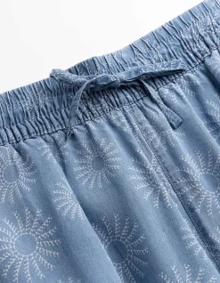 Jeans - Allover-Muster - blau