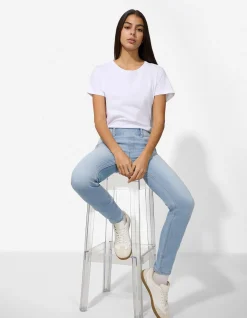 Jeans - einfarbig - hellblau