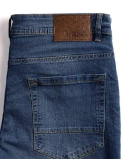 Jeans - Eingrifftaschen - dunkelblau
