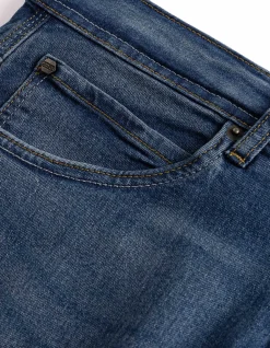 Jeans - Eingrifftaschen - dunkelblau