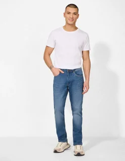 Jeans - Eingrifftaschen - dunkelblau