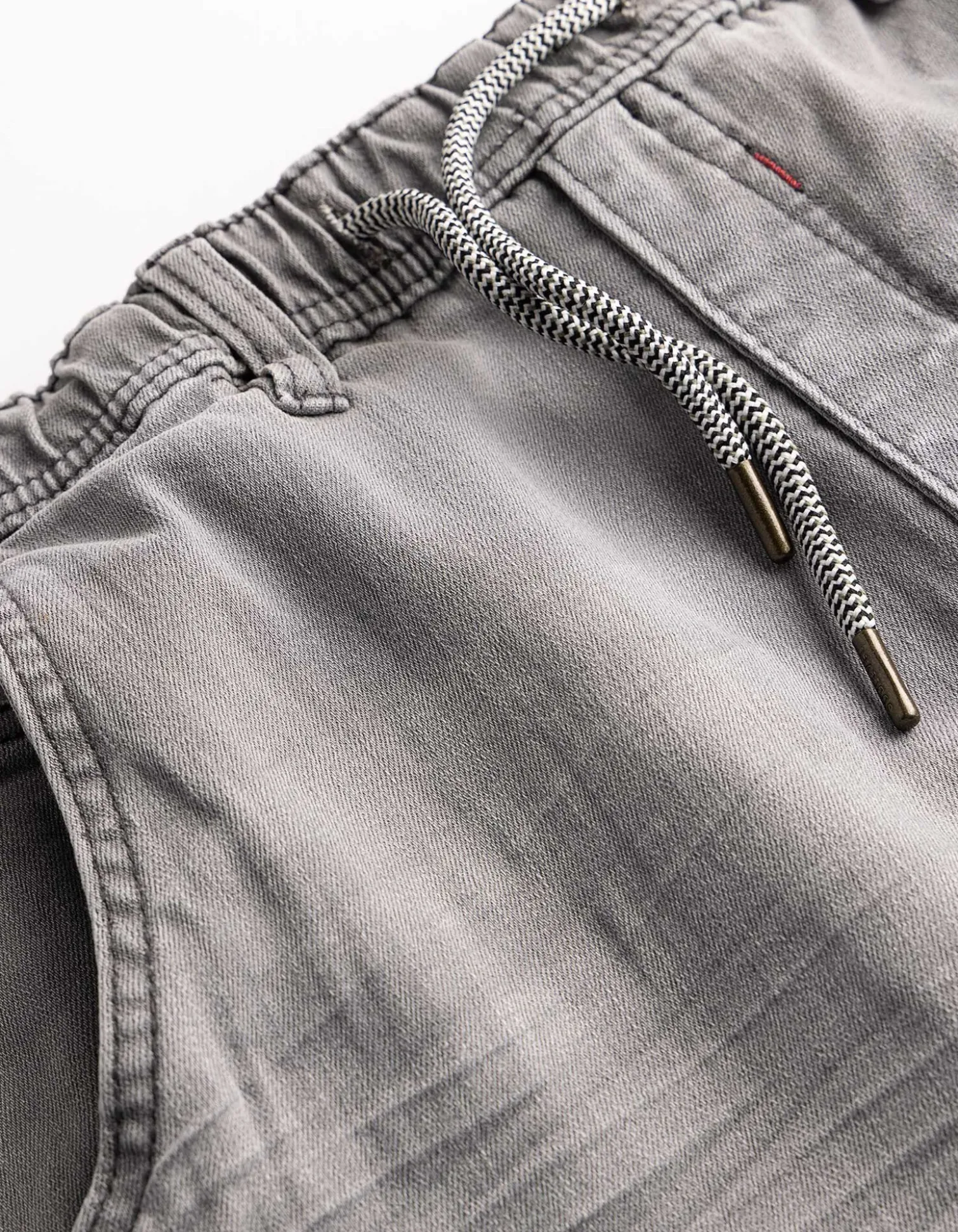 Jeans - Elastischer Bund - grau