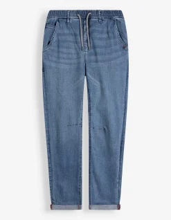 Jeans - Elastischer Bund - blau