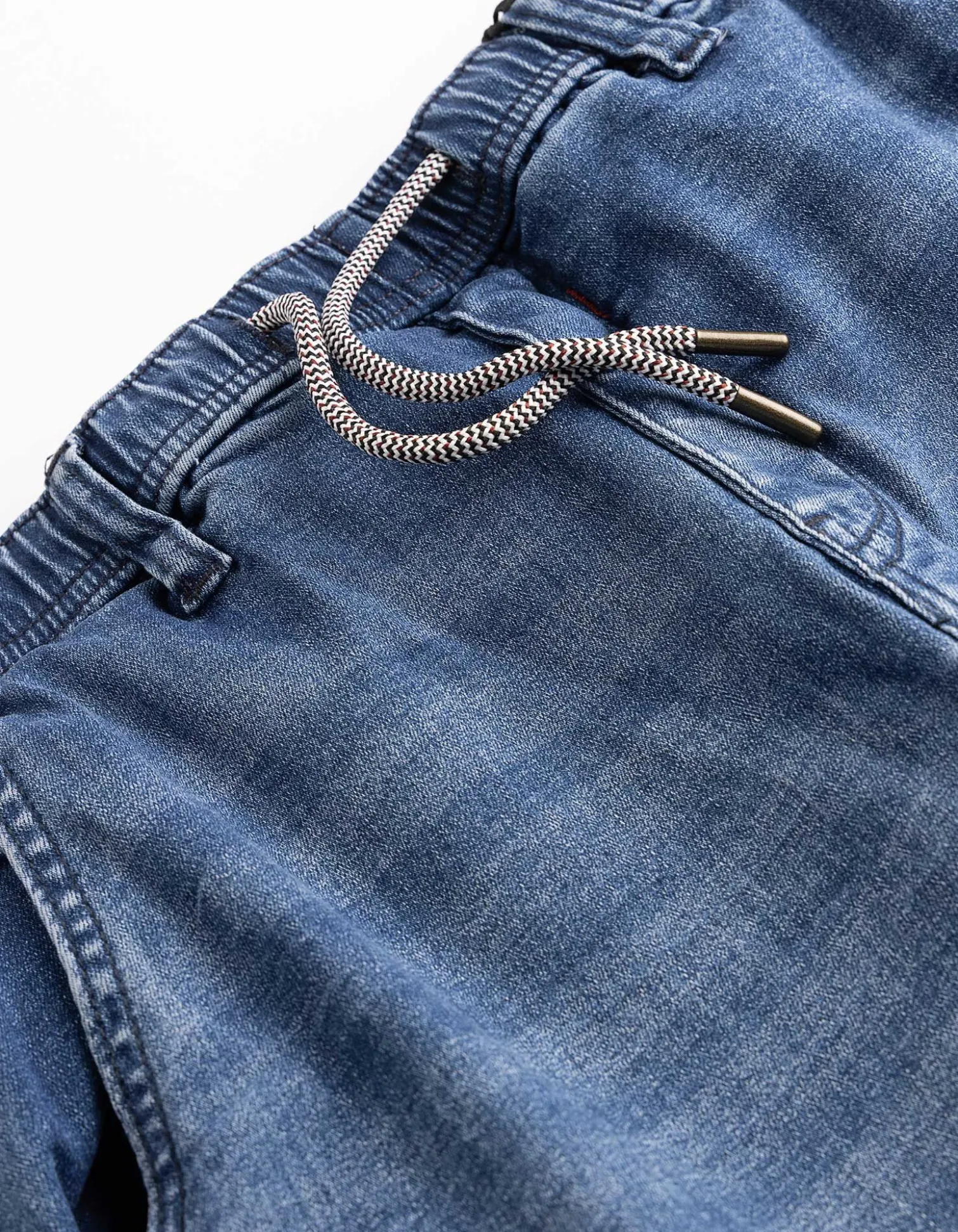Jeans - Elastischer Bund - blau