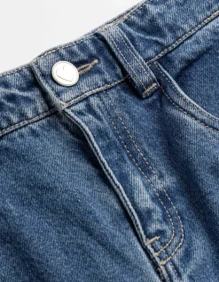 Jeans - Häkelspitze - blau