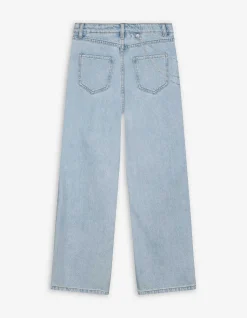 Jeans - Kettedetail - hellblau
