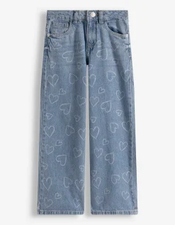 Jeans - Laserprint - hellblau