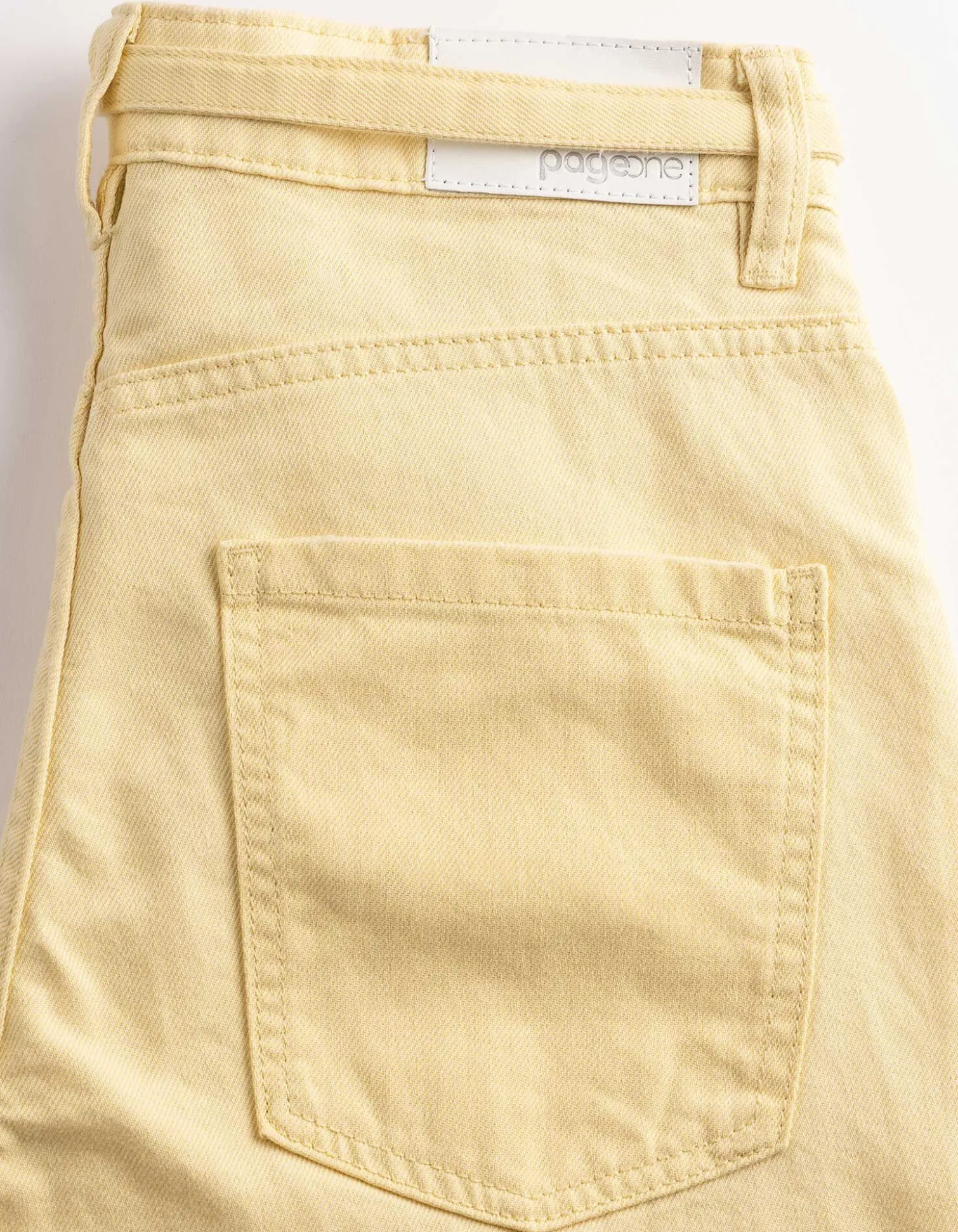 Jeans - Straight Fit - hellgelb