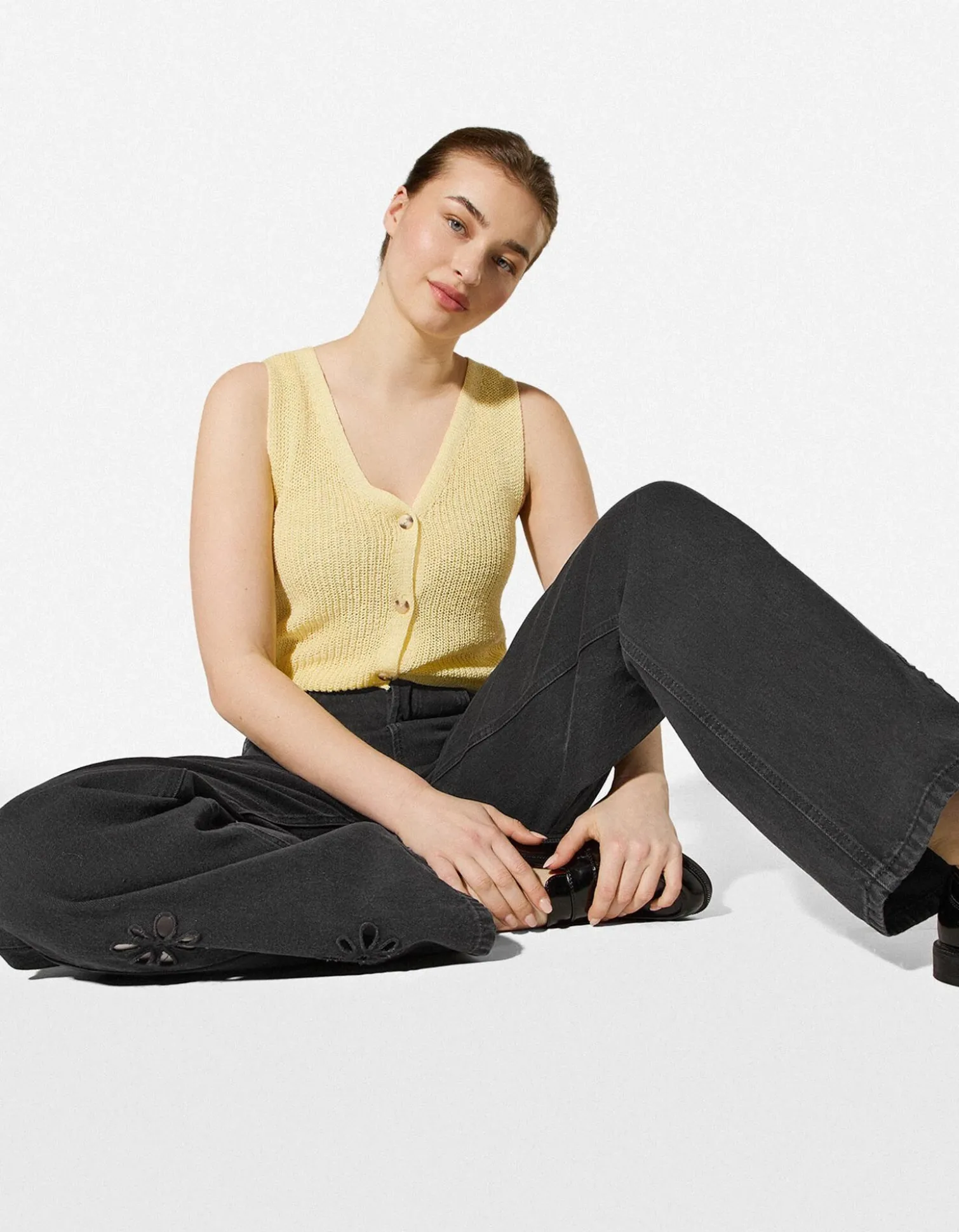 Jeans - Straight Fit - schwarz