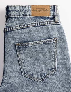 Jeans - Used-Look - blau