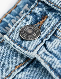Jeans - Used-Look - blau