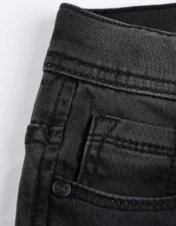 Jeans - Used-Look - schwarz