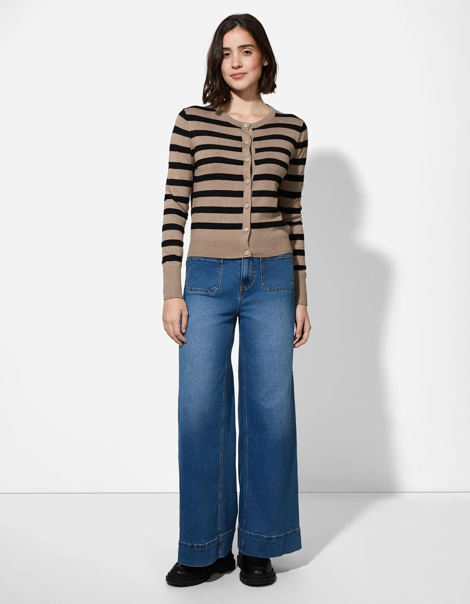 Jeans - Wide Fit - blau