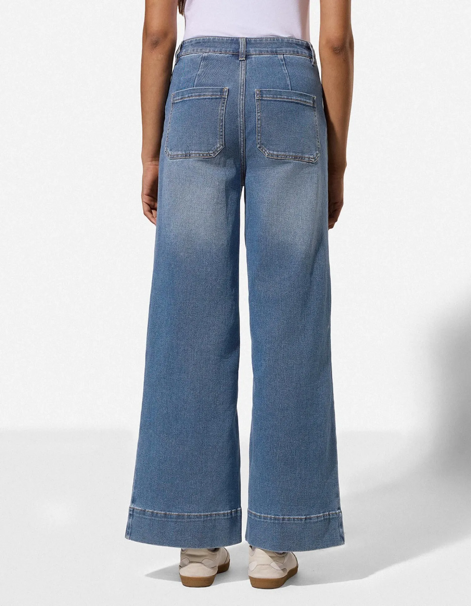 Jeans - Wide Fit - blau