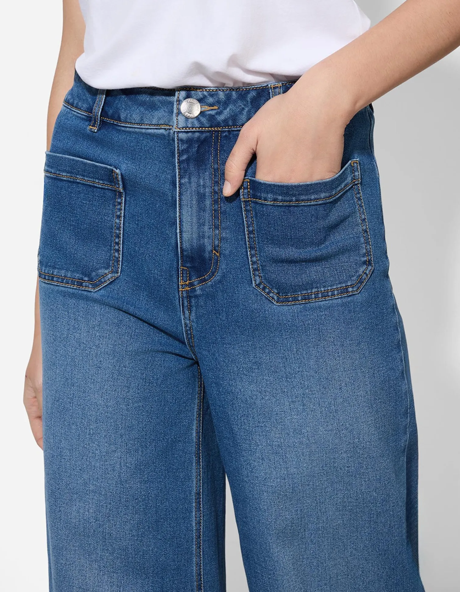 Jeans - Wide Fit - blau