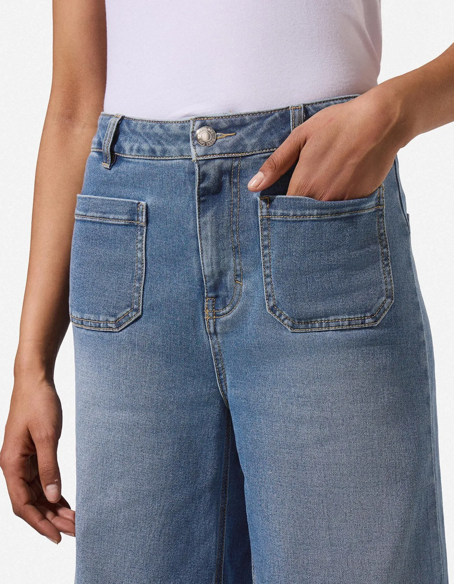 Jeans - Wide Fit - blau