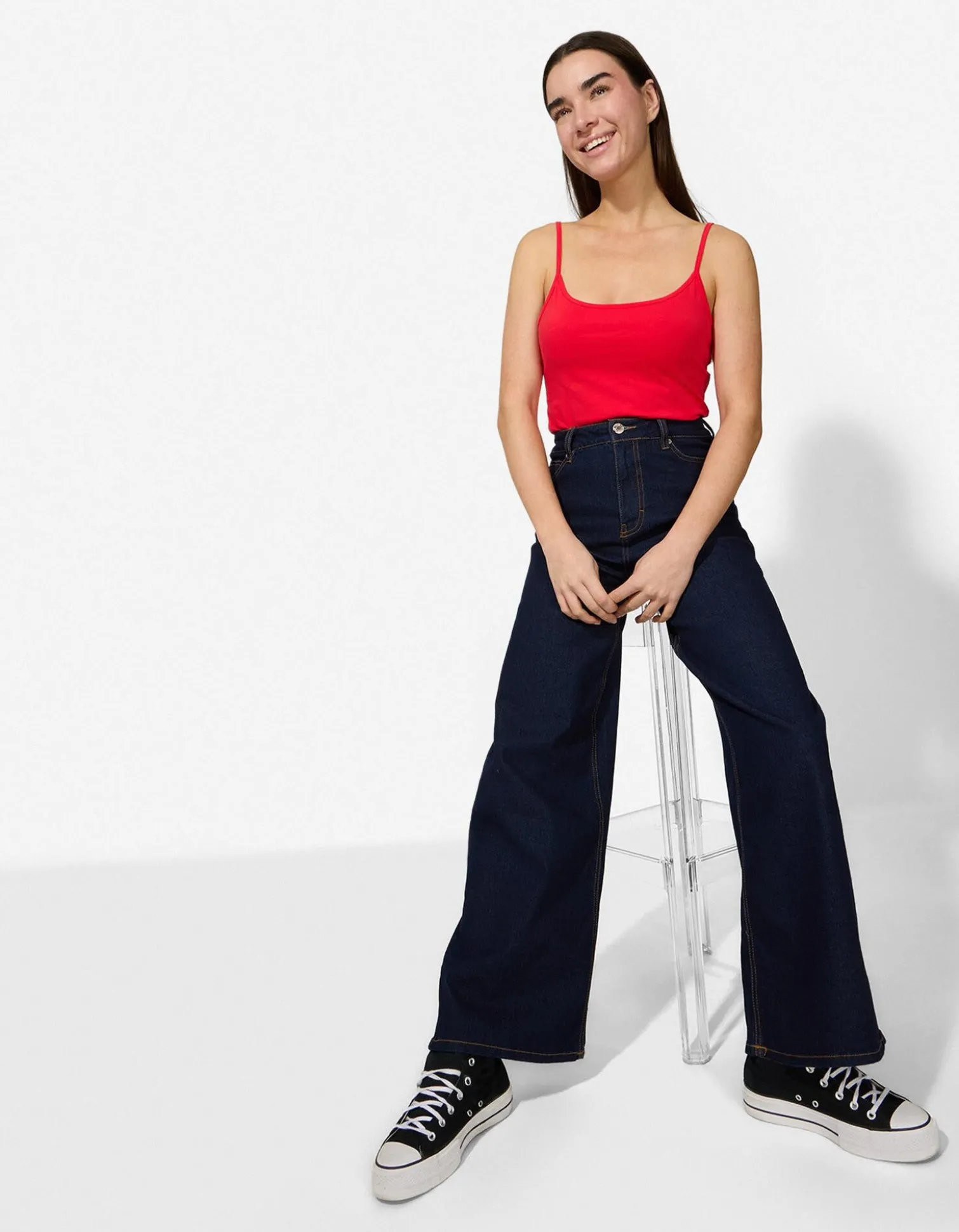 Jeans - Wide Fit - dunkelblau