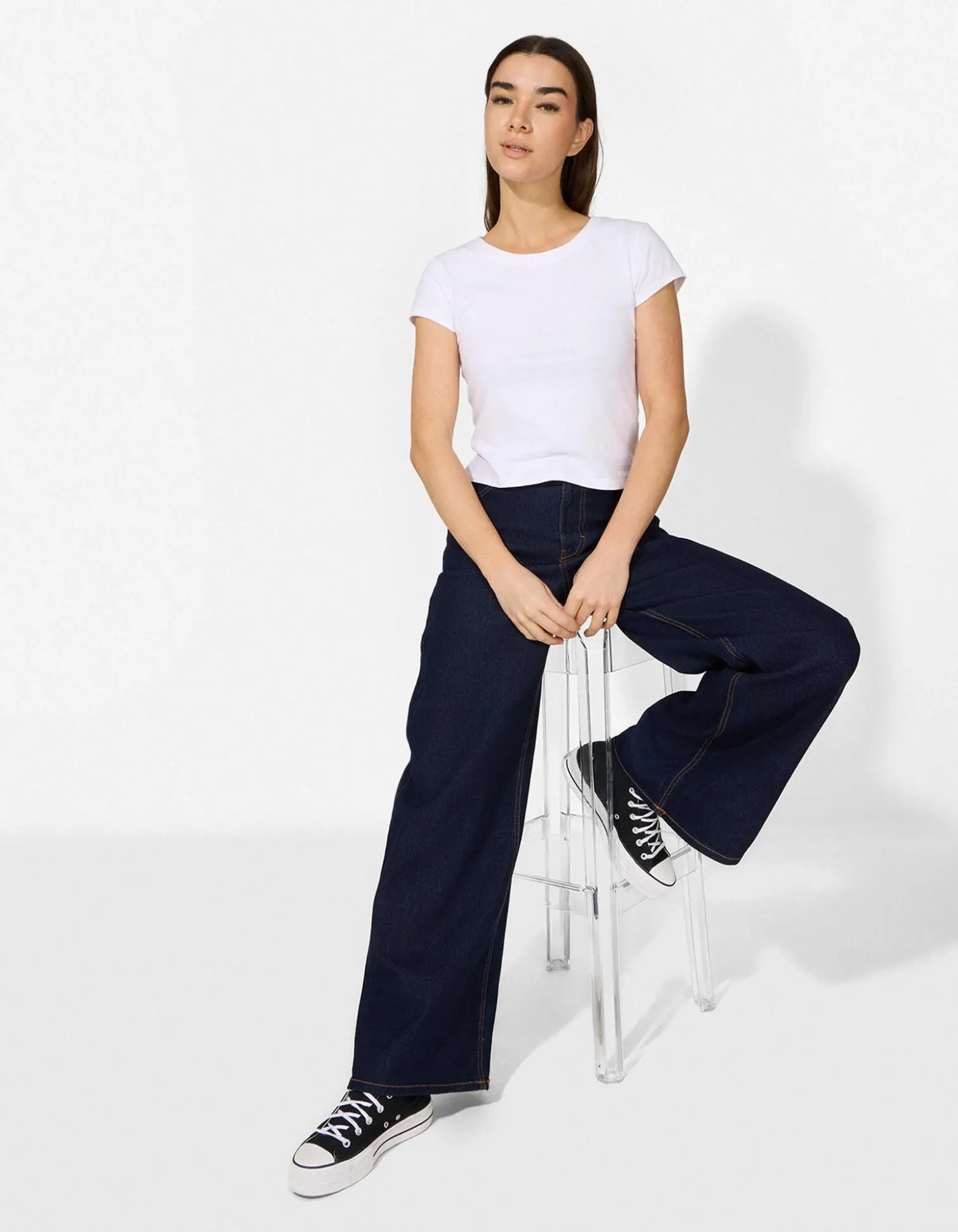 Jeans - Wide Fit - dunkelblau