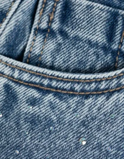 Jeans - Ziersteine - blau