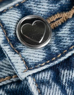 Jeans - Ziersteine - blau