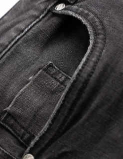 Jeansshorts - black denim - schwarz