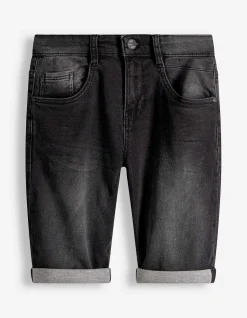 Jeansshorts - black denim - schwarz