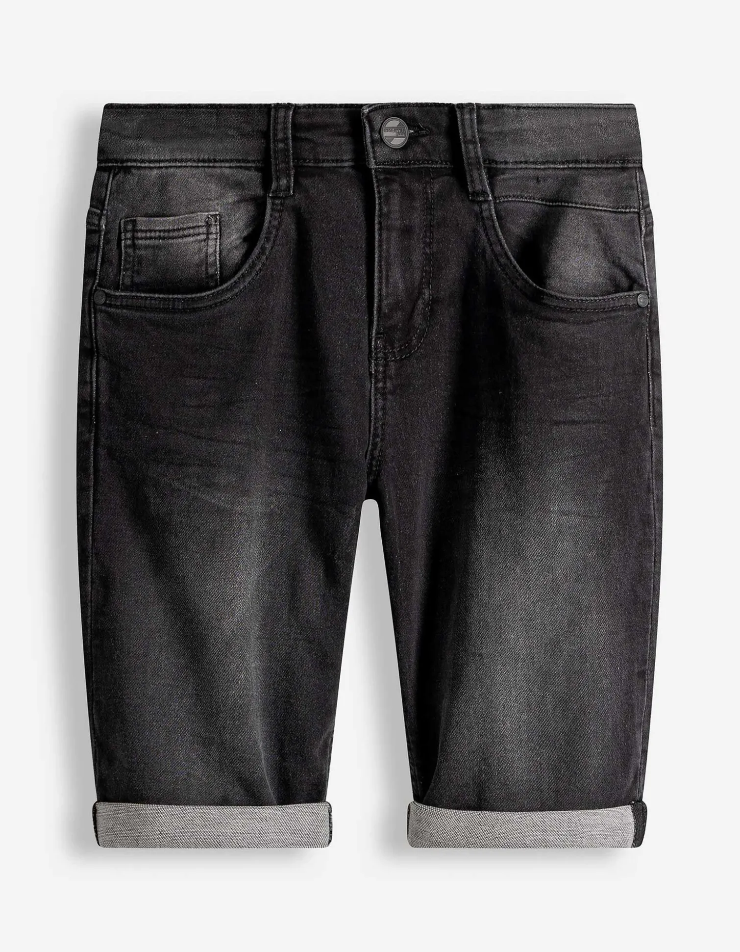 Jeansshorts - black denim - schwarz