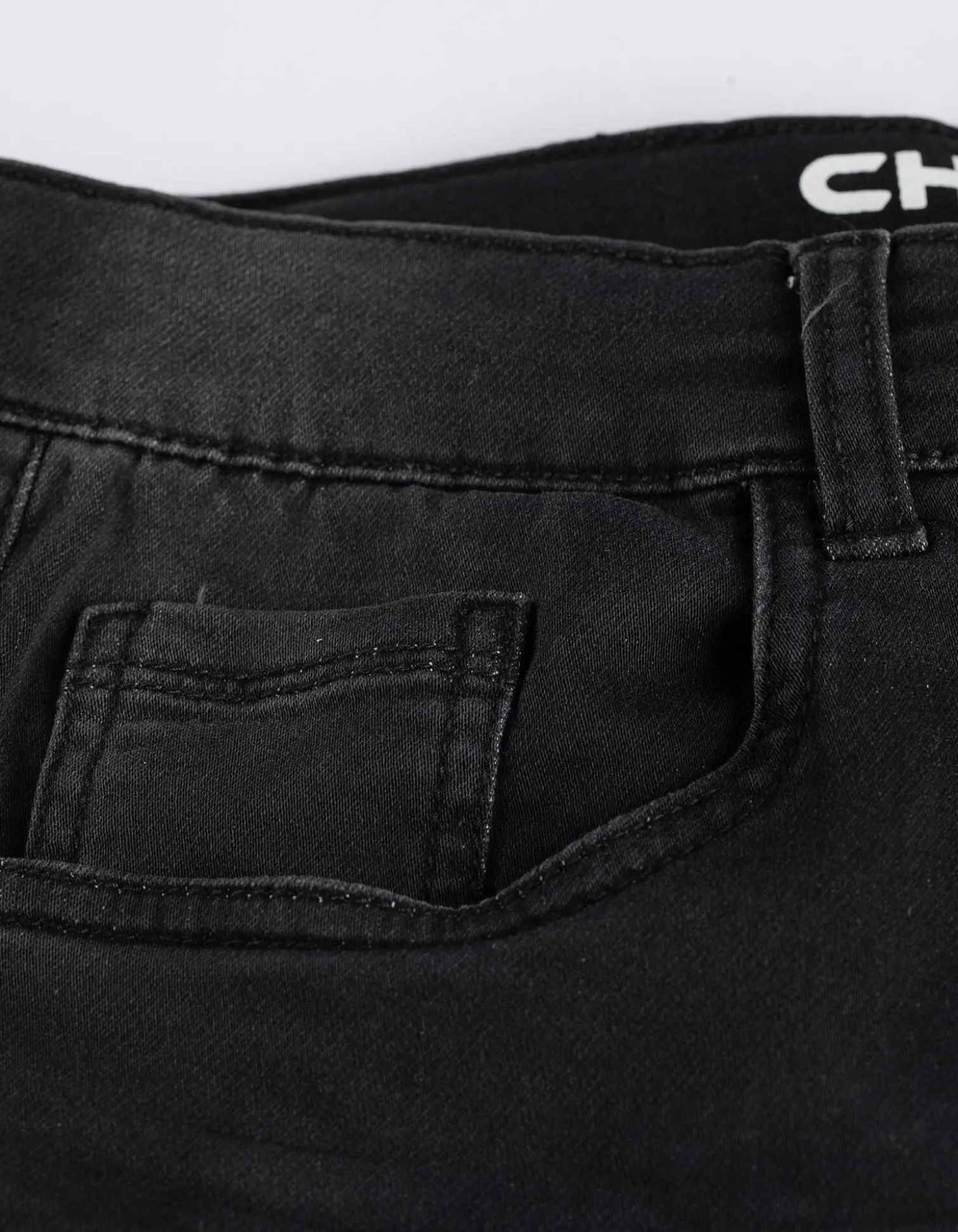Jeansshorts - black denim - schwarz