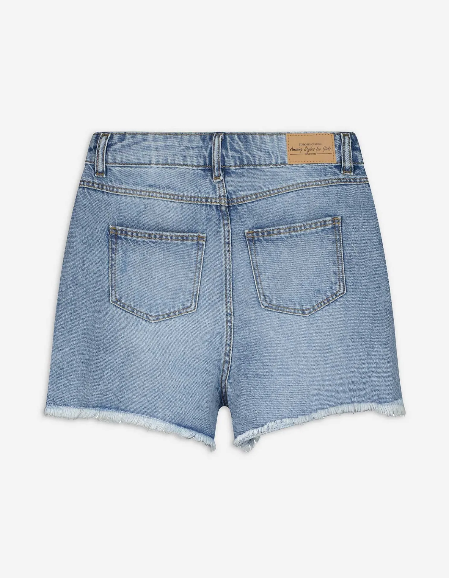 Jeansshorts - Destroyed - blau