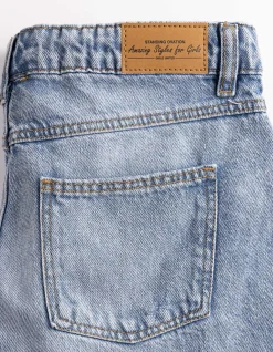 Jeansshorts - Destroyed - blau