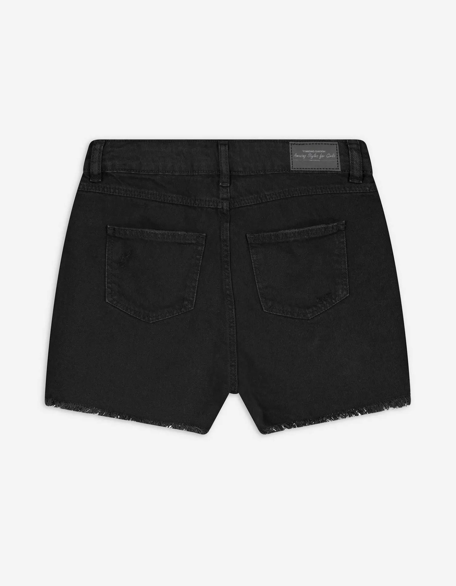 Jeansshorts - Destroyed - schwarz