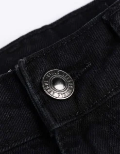 Jeansshorts - Destroyed - schwarz