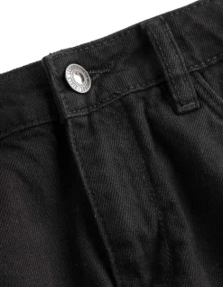 Jeansshorts - Destroyed - schwarz