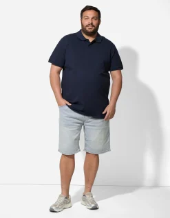 Jeansshorts - Jogger Fit - hellblau