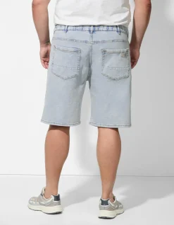 Jeansshorts - Jogger Fit - hellblau