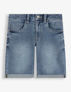 Jeansshorts - mid blue denim - blau