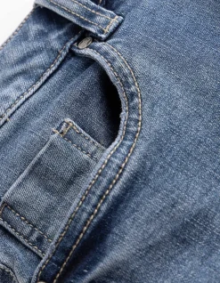 Jeansshorts - mid blue denim - blau