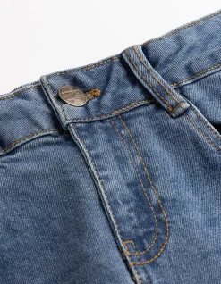 Jeansshorts - mid blue denim - blau