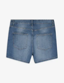 Jeansshorts - Regular Fit - blau