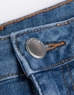 Jeansshorts - Regular Fit - blau