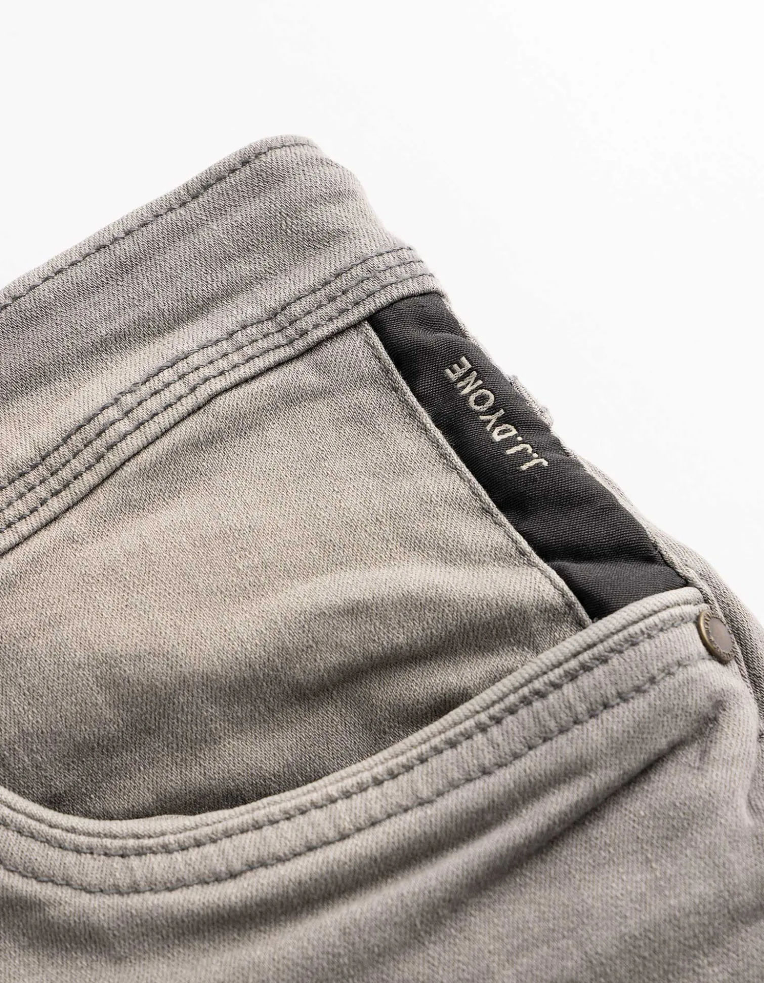 Jeansshorts - Wascheffekte - grau