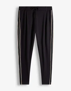 Jeggings - Galonstreifen - schwarz