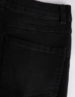 Jeggings - Gürtelschlaufen - schwarz