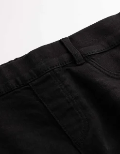 Jeggings - Gürtelschlaufen - schwarz