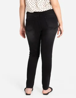 Jeggings - Gürtelschlaufen - schwarz