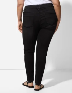Jeggings - Gürtelschlaufen - schwarz