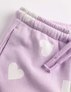 Jogginghose - Allover-Muster - lila