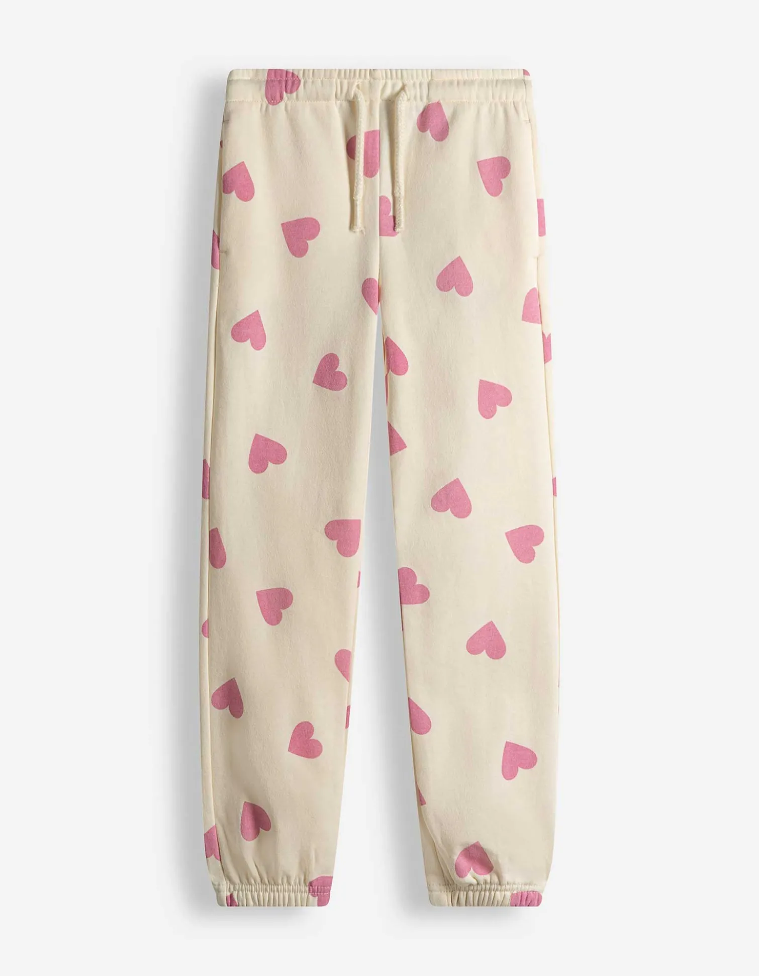 Jogginghose - Allover-Muster - beige