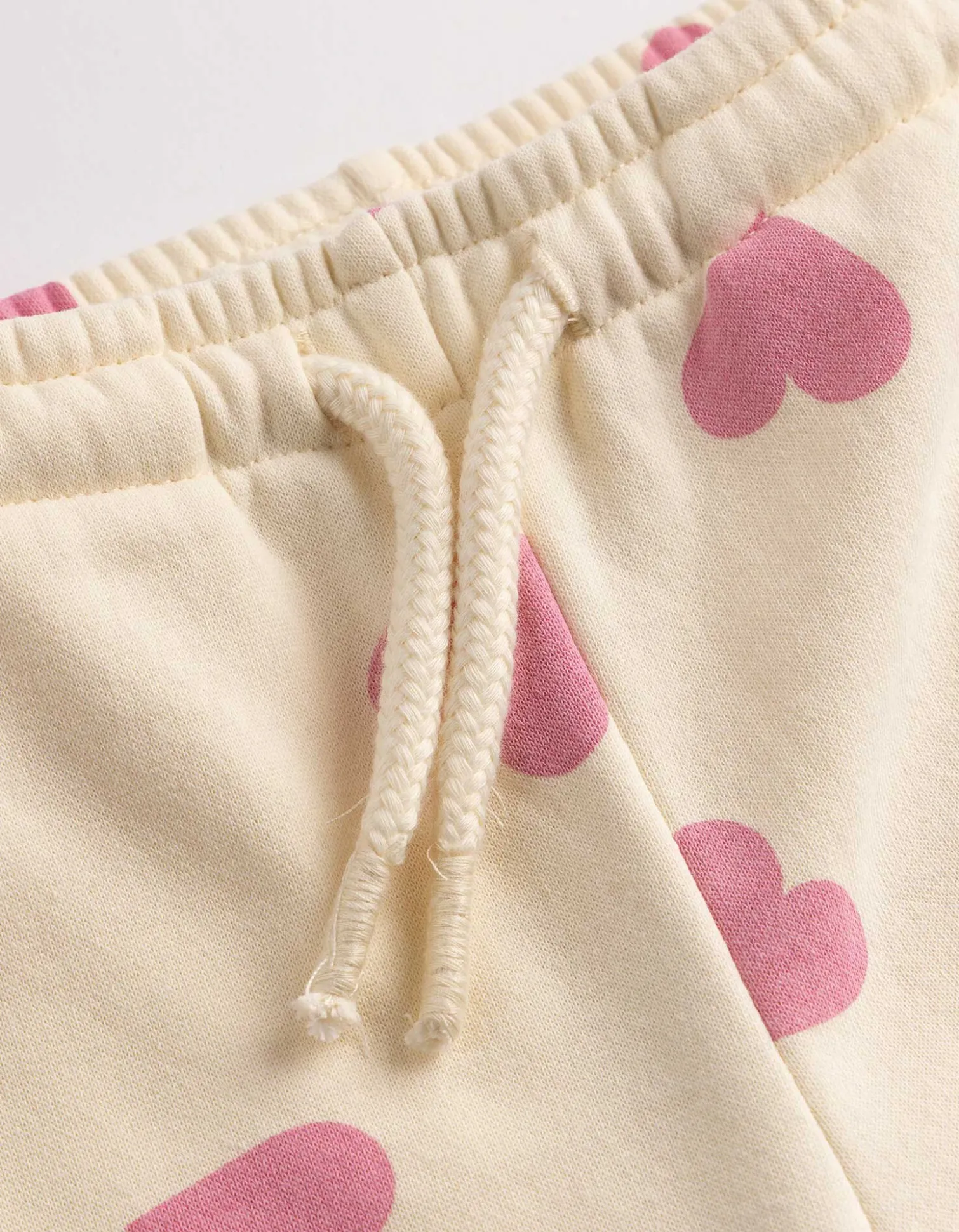 Jogginghose - Allover-Muster - beige